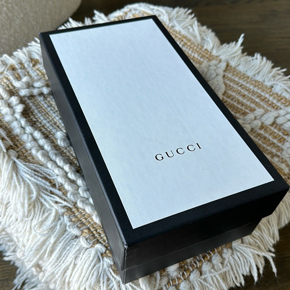 Gucci Princetown Horsebit Black Leather Flats Loafers Mules size 37 EUC - Picture 6 of 17